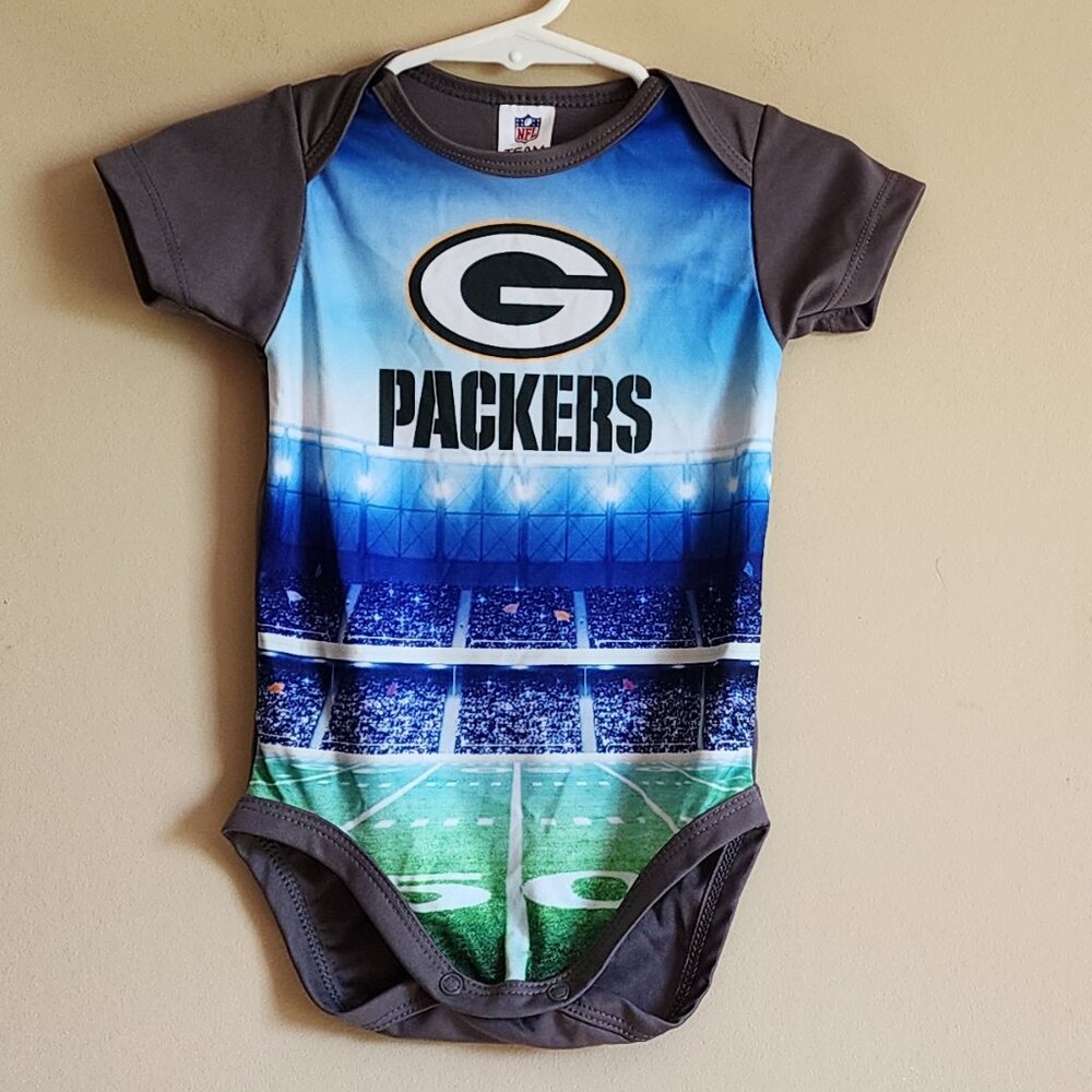 NFL Green Bay Packers Infant Baby Bodysuit Onesie Size 6-9 Months